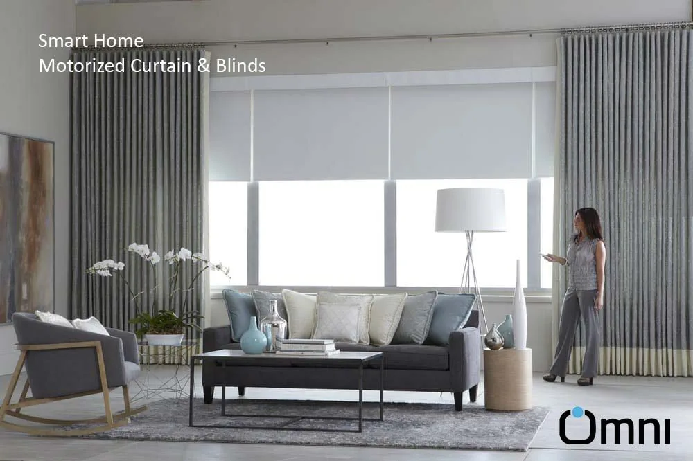 Smart motorized Smart Electric Curtains & automated Blinds with Voice Assistant !