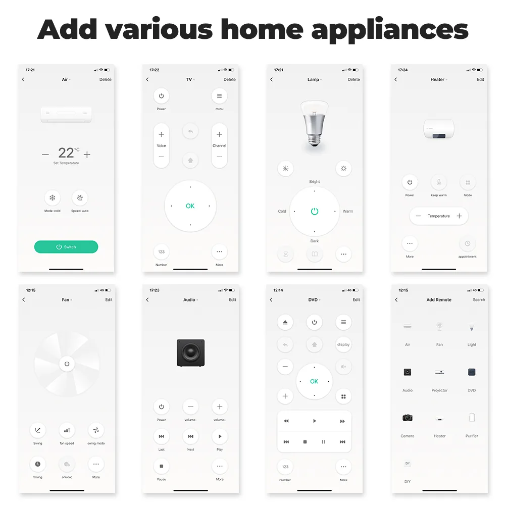 Infrared Blaster mobile application view