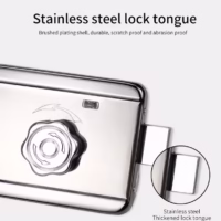 Electronic gate lock product size