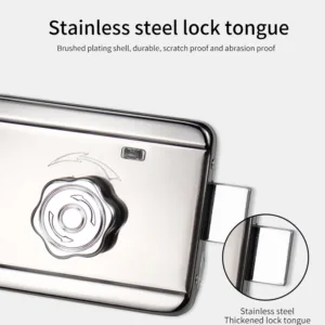 Electronic gate lock product size