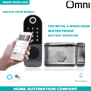 smart rim waterproof door lock