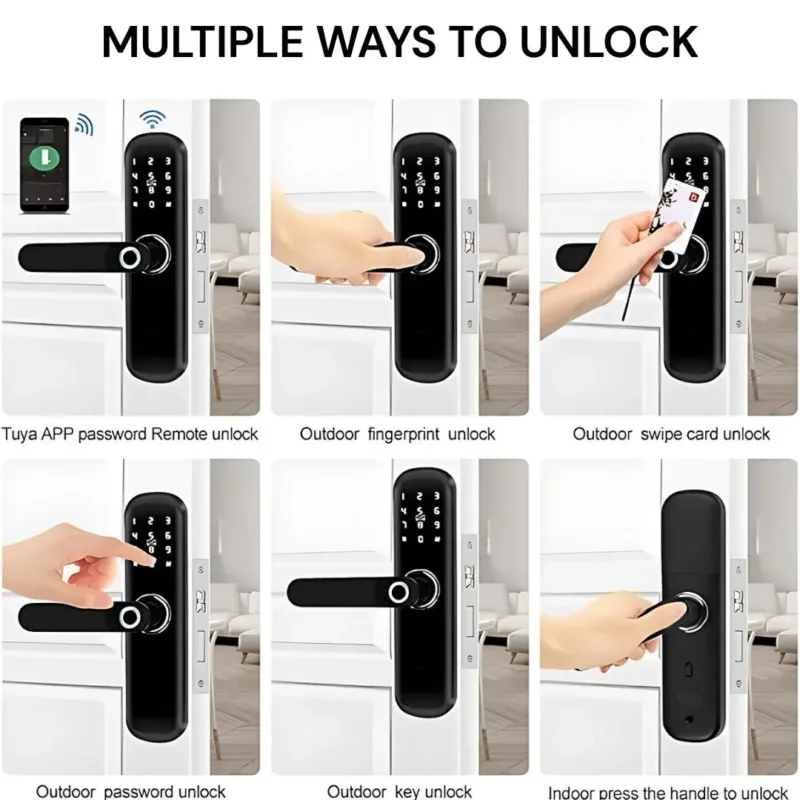 how to open smart door lock
