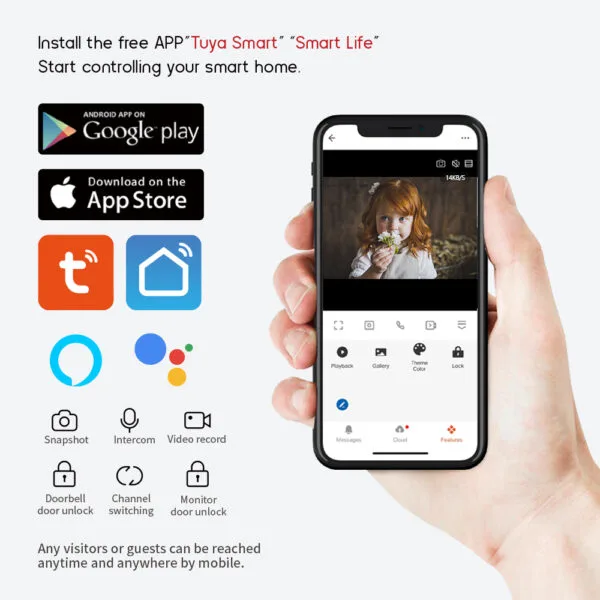 video intercom door bell price in Pakistan
