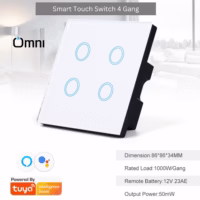 4 gang WIFI touch wall switch