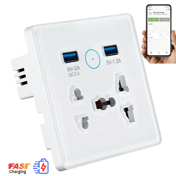 smart wifi multi universal socket with usb ports
