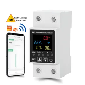8 in 1 Smart WiFi MCB Breaker with ELCB earth leakage protection and sub metering in Pakistan