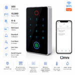 WiFi access control system with touch keypad and RFID card reader for door entry in Pakistan