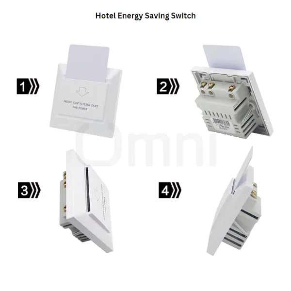 Hotel Key Card Switch - RFID Energy Saving Power Controller (Mifare) 6 RFID Card Switch