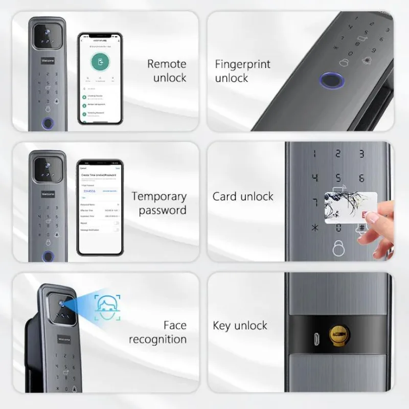multi ways to unlock camera door lock