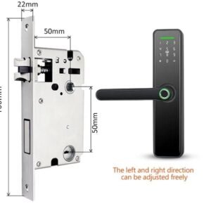 SDL-23 WIFI SMART door lock Size