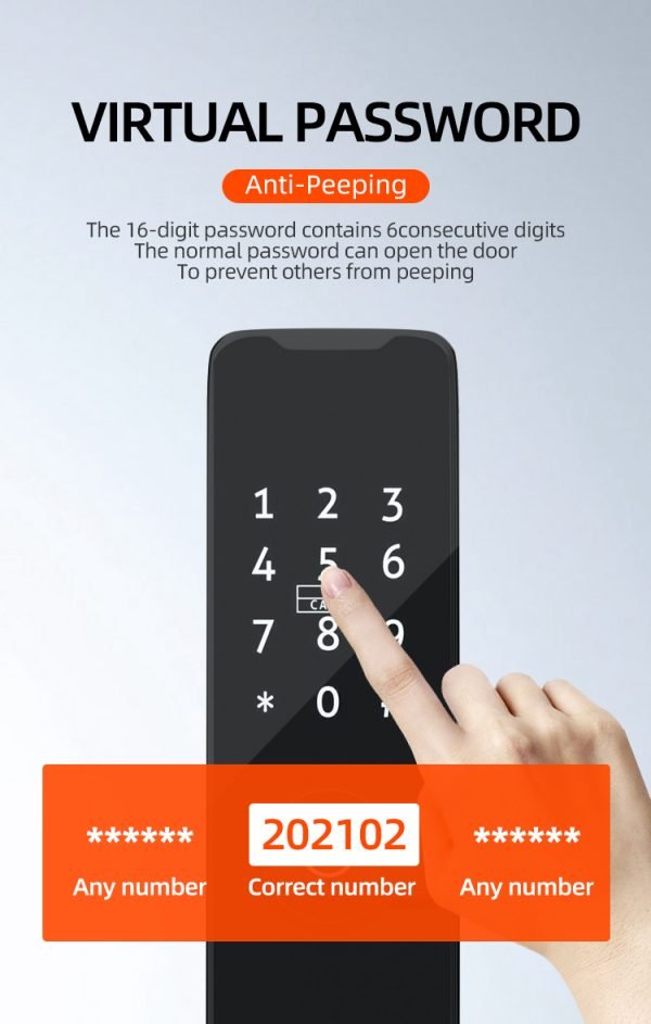Virtual temporary Password for WIFI door lock