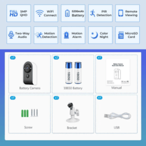 battery operated wifi cctv