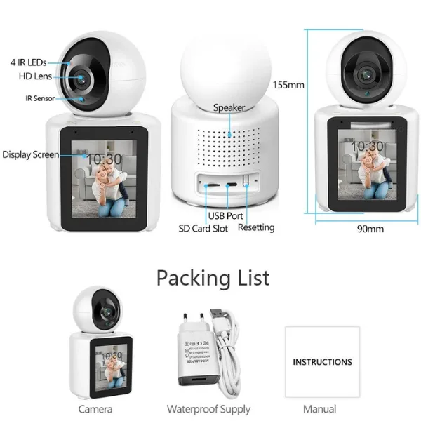 Baby Monitor Camera Nanny Cam Granny Cam way Video Call Camera