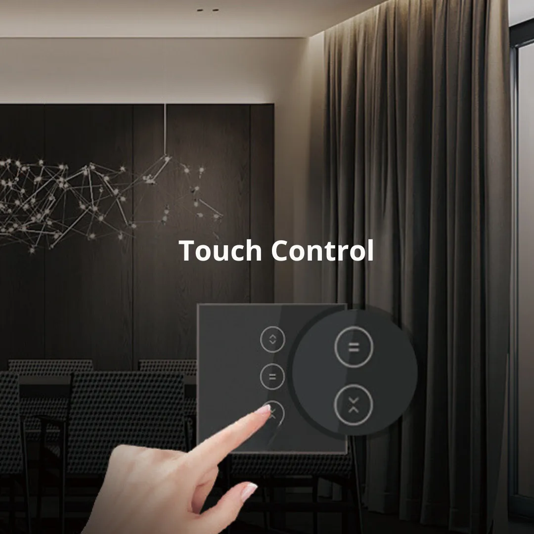 touch control curtain and roller blind smart switch