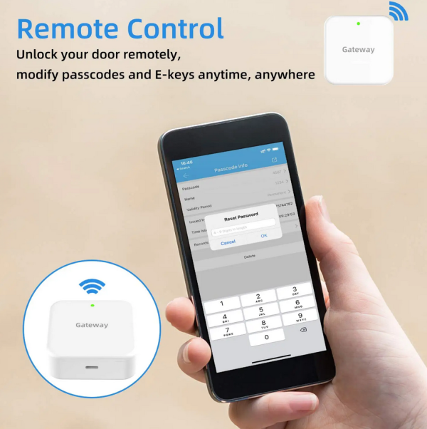 remotely control bluetooth lock via smart gateway