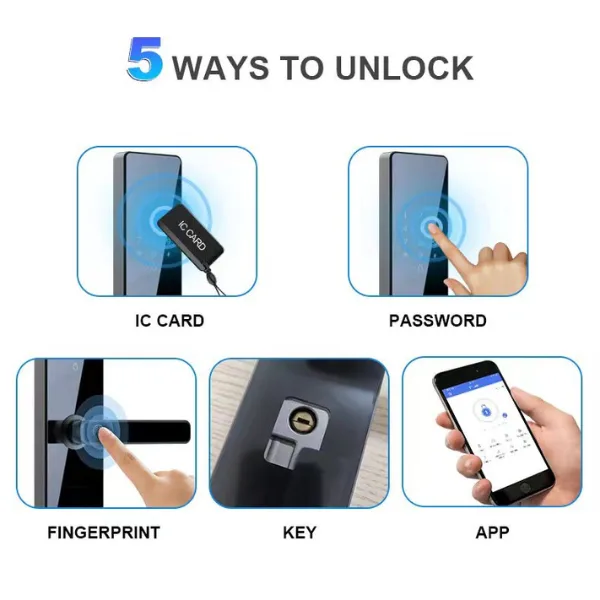 how to open thumbprint door lock