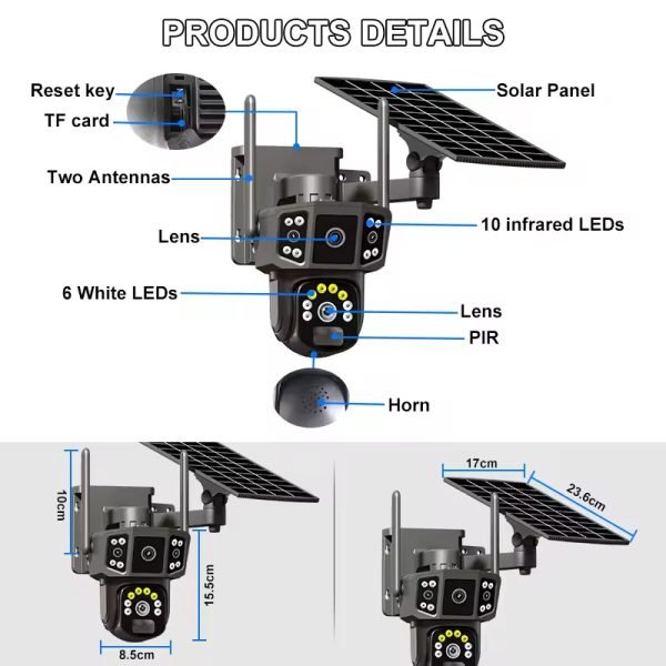 4G Solar CCTV Wireless Camera