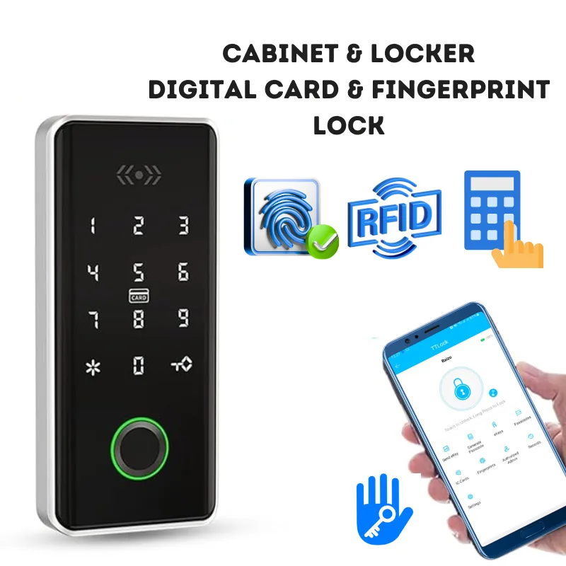 RFID Card Locker Lock for Gym / School & Pool 5 Cabinet & Locker Digital Card fingerprint Lock