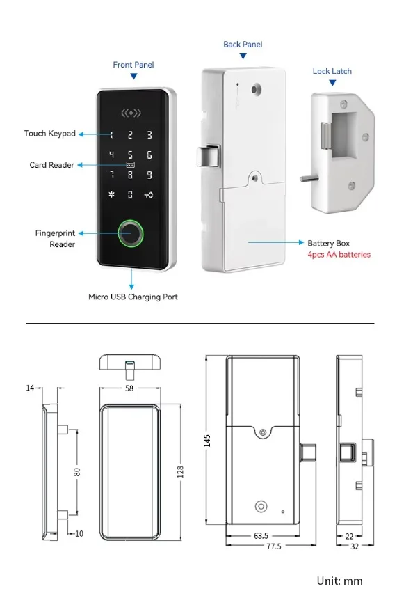 RFID Card Locker Lock for Gym / School & Pool 4 card password locker lock specification in pakistan