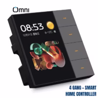 4 gang smart home controller Touch Screen