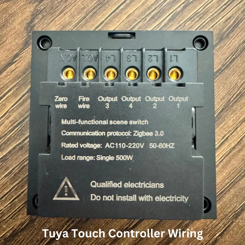 4 Gang + Touch Screen Home Controller 7 Tuya Touch Controller Wiring