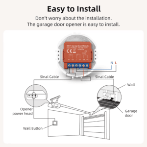 how to install smart gate opener switch module