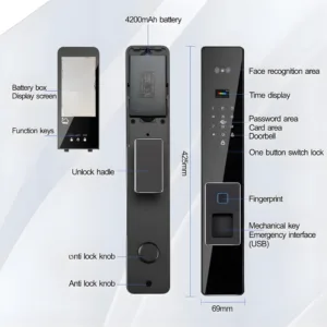 function setting for palm recognition door lock