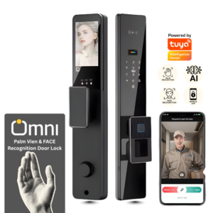 pam and face recognition smart door lock PFS25