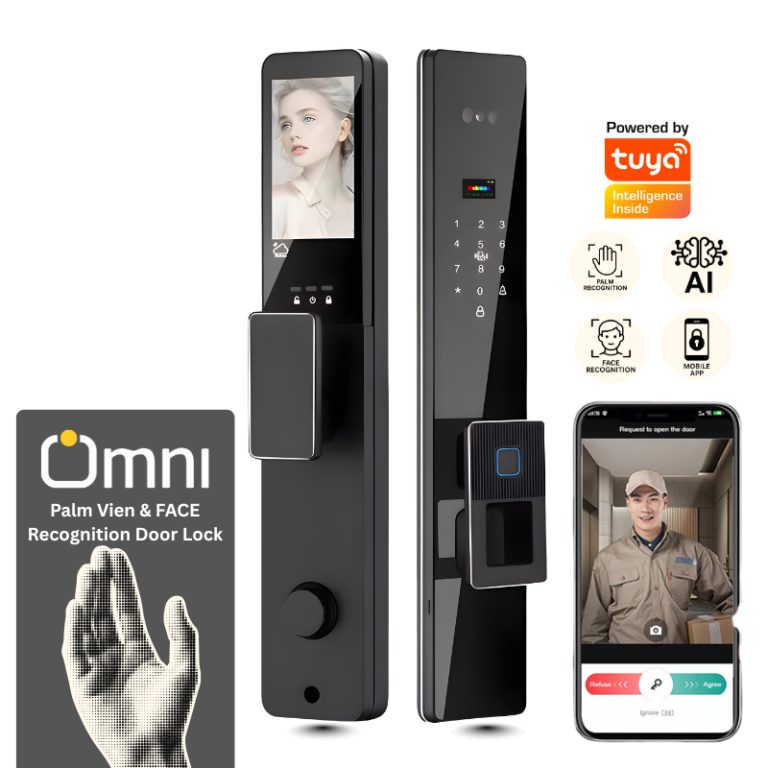 pam and face recognition smart door lock PFS25