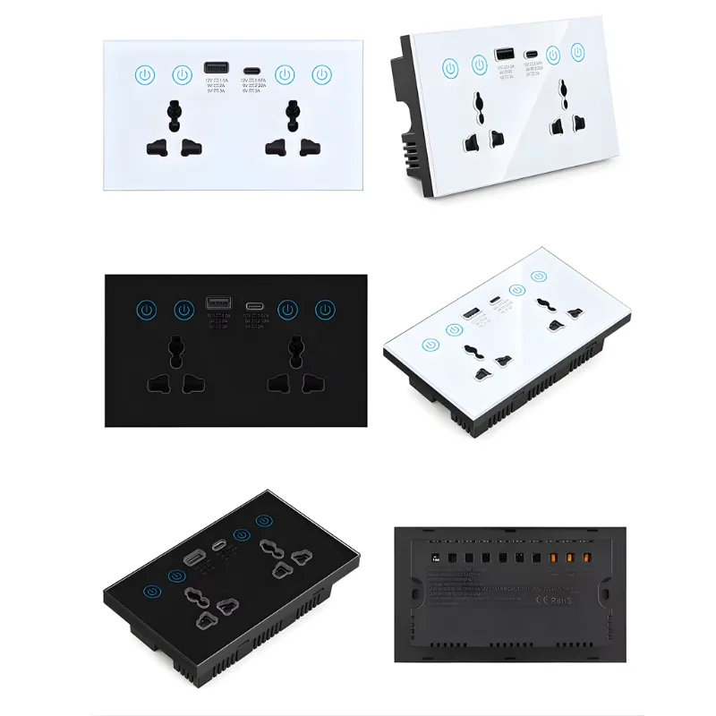 Wall Socket with USB C Fast Charging Port – Smart Power Outlet for Home/Office 6 wall-socket