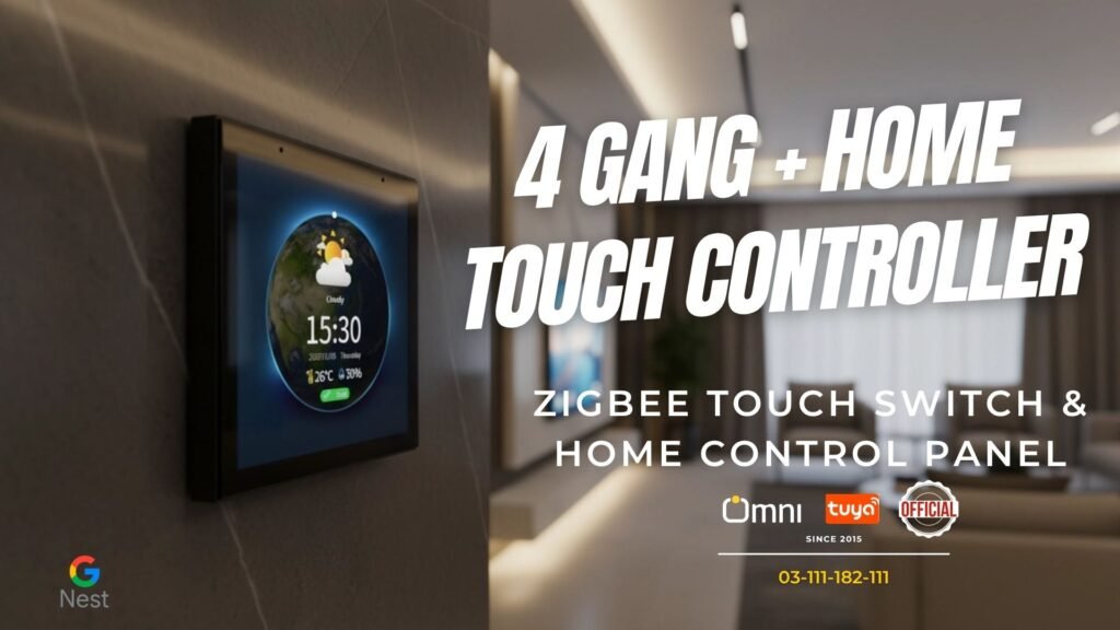 UniControl 4-Gang Zigbee Hybrid Control Panel - OMNI Smart Home Company