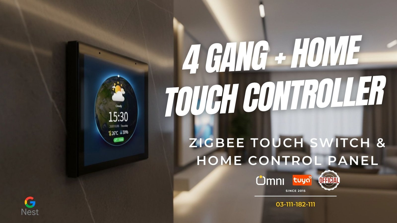 4 gang touch control panel & scenario switch