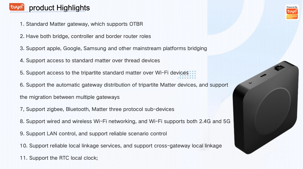 matter gateway product highlights