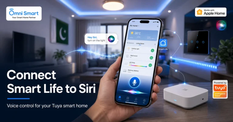 Smart Home Automation in Pakistan | Omni Smart 238 Adding a Smart Life scene to a Siri Shortcut with a custom voice phrase