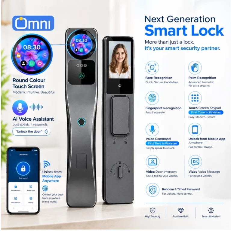 AI-VC-27 smart door lock with dual-color screen